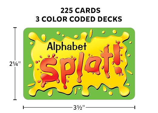 Teacher Created Resources Alphabet Splat Game 6 5/8" x 3 5/8" x 1 1/4"