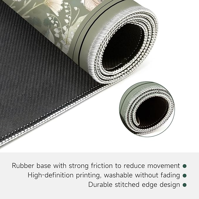 Mahjong Mat for Table, Durable Mahjong Table Cover with Unique Design, Premium Mahjong Accessories, Perfect Mahjong Gifts for Women, Game Mat for Mahjong and Board Game Enthusiasts Wildflower Meadow