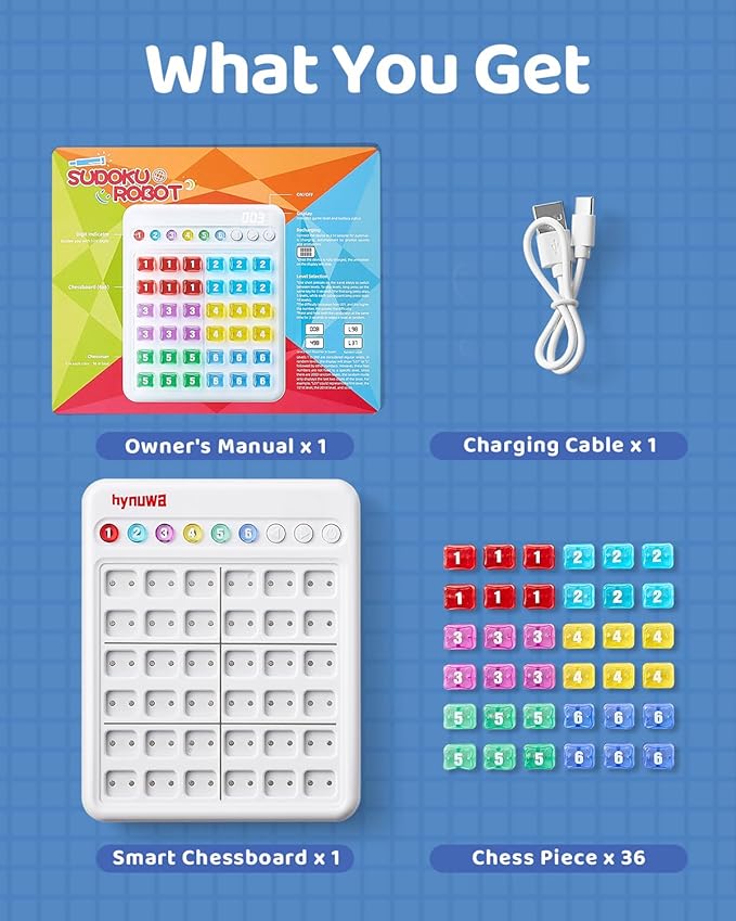 Smart Sudoku Puzzle Games, 3000 Levels Travel Games for Kids, Brain Teasers for Boys Girls Birthday Gifts Toys for Teens