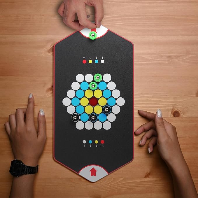 Air Hockey Game，Fast Sling Puck Game，Table top Pinball Game ，Suitable for Kids, Adults Christmas Fun Family Game Toy Gifts (Ages 5+)