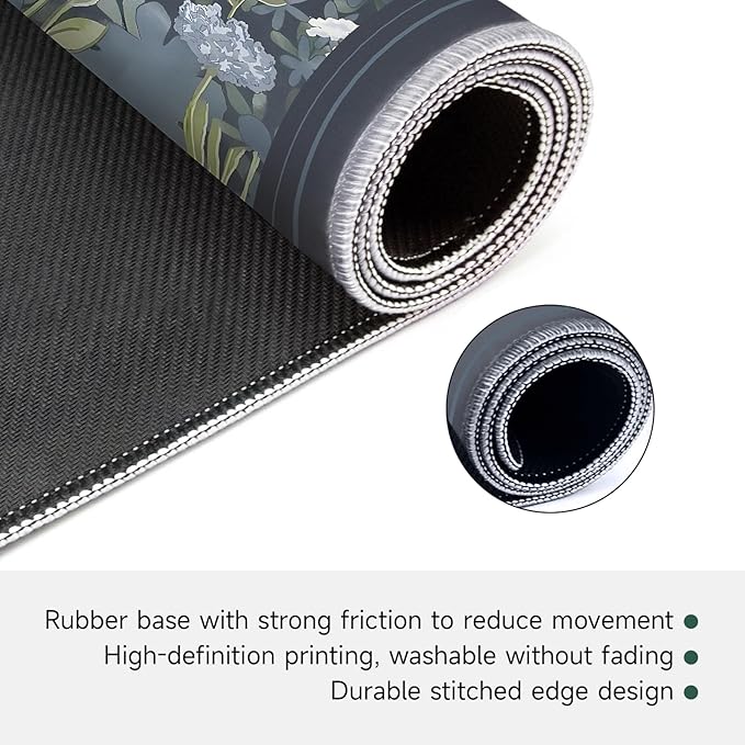 Mahjong Mat for Table, Durable Mahjong Table Cover with Unique Design, Premium Mahjong Accessories, Perfect Mahjong Gifts for Women, Game Mat for Mahjong and Board Game Enthusiasts Blooming Serenity