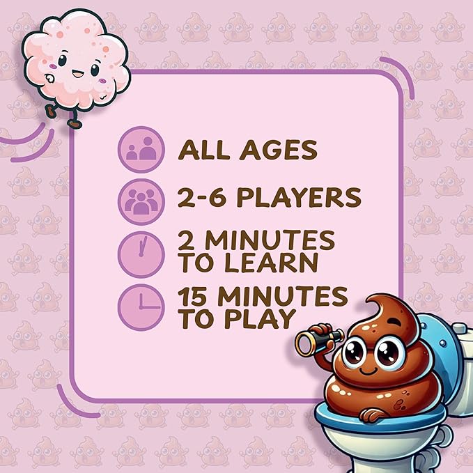 Hat Acrobat Hilarious Family Card Game About Poops - Don't Clog It with Easy Rules and Quick Play
