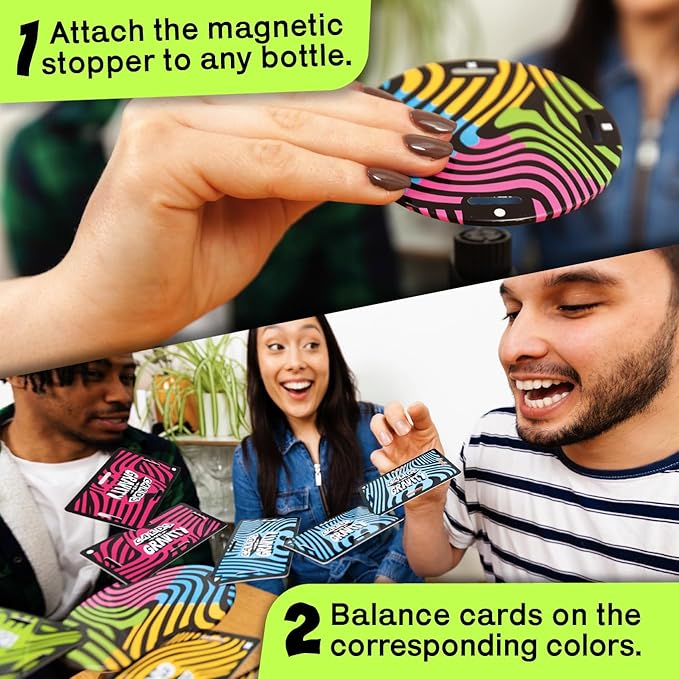 Big Potato Cards vs Gravity Pro: The Gravity-Defying Card Game | Hilarious Balancing Challenge for 2-4 Players. Perfect for Bars, Parties and Family Gatherings