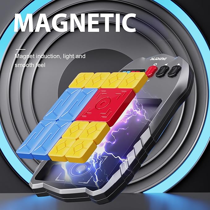 Super Slide Puzzle Game,Puzzle Games - with 500+ Levels,Unblock Super Slide Electronic Sliding Puzzle Brain Game Toy,Brain Teaser Puzzle Fun for All Ages