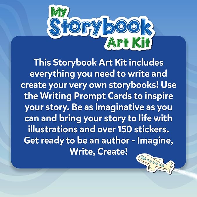 Skillmatics Storybook Art Kit - All My Adventures Art Kit for Kids, Write & Create Adventure Stories, Creative Activity for Boys & Girls, DIY Kit, 300+ Stickers, Gifts for Ages 5, 6, 7, 8, 9, 10
