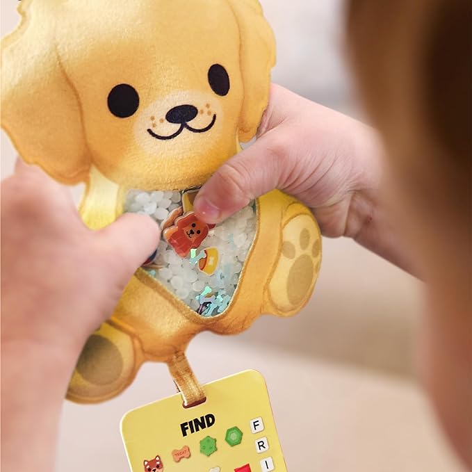 BIZYBOO - The Original Seek & Find Plush - Hidden Object Search Problem Solving Educational Matching Game for Kids 2 and Up (Guac)