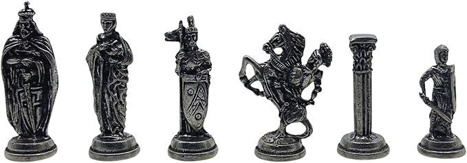 15’’ Handmade Chess Set with British Army Metal Chess Pieces, Luxury Storage Chess Board, for All Ages, Ideal for Father, (Green)
