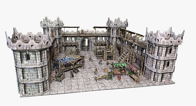 Battle Systems – Modular Fantasy Scenery – Perfect for Roleplaying and Wargames - Multi Level Tabletop Terrain for 28mm Miniatures – Colour Printed Model Diorama – DnD Warhammer (Citadel)