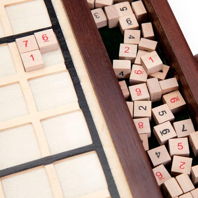 Bits and Pieces Deluxe Wooden Sudoku Board Game
