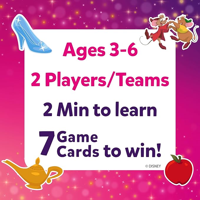 Skillmatics Guess in 10 Junior Disney Princess for Kids, Girls, Boys Who Love Card Games, Board Games, Cinderella, Ariel, Jasmine, Gifts for Ages 3, 4, 5, 6, Travel Friendly
