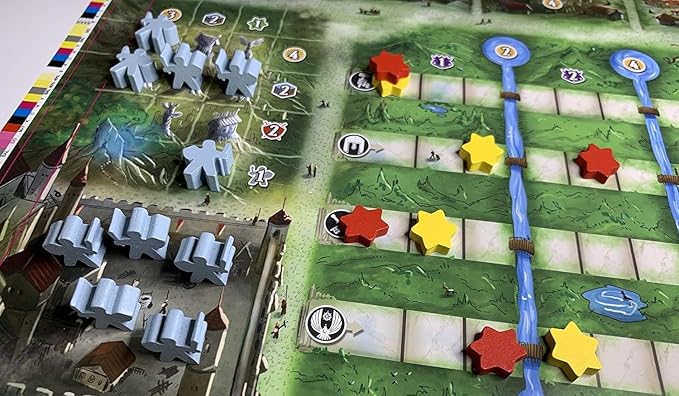 Margraves of Valeria Board Game – Strategic Fantasy Game for 1-5 Players, Card-Driven Mechanics, Stunning Artwork, High Replayability, Perfect for Game Nights
