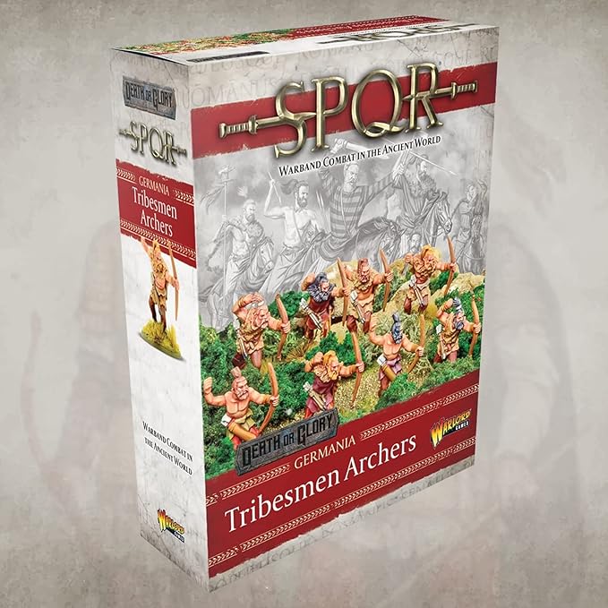 Wargames Delivered SPQR - Germania - Tribesmen Archers - Cavalry. 28mm Base, Roman and Greek Military Legion Miniatures for Miniature War Games, and Roman War Games by Warlord Games