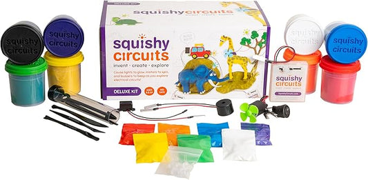 Deluxe Kit - Explore Electrical Circuits with Play Dough - STEM Science Kits for Kids Age 8-12 - Fun and Educational at Home, Classroom, Camp, and More!