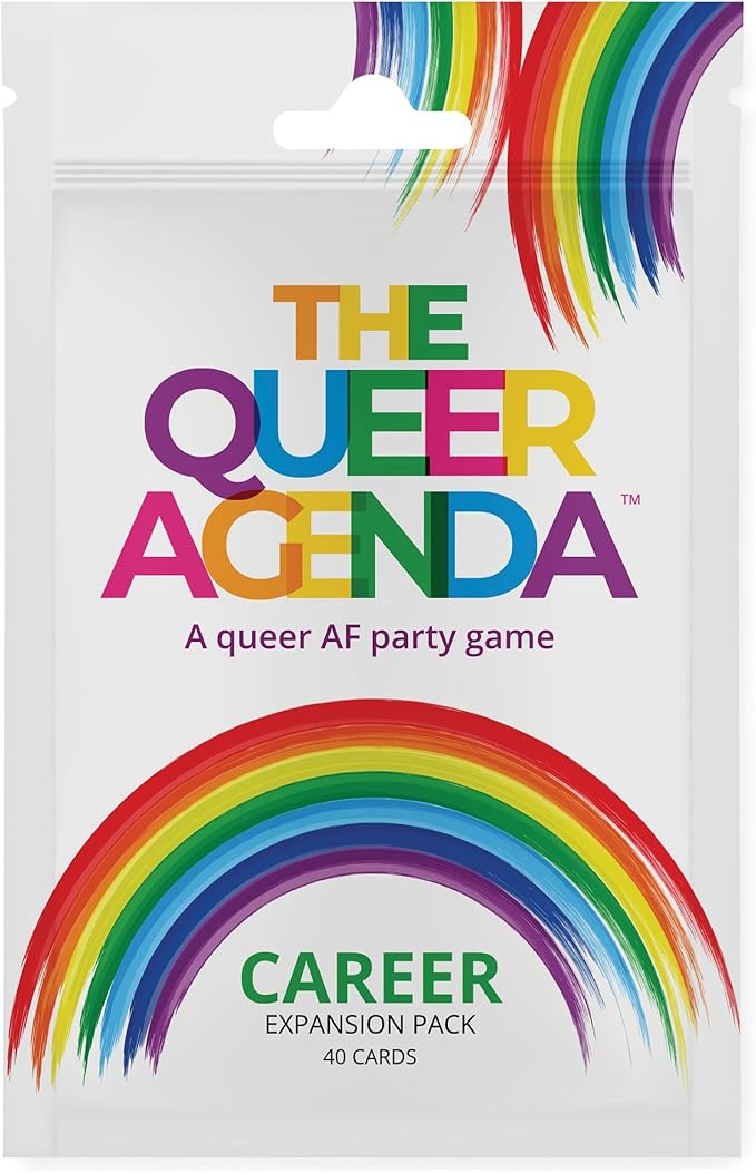 FITZ The Queer Agenda Party Game Career EXPANSION - Navigate Work-Life with 40 New LGBTQ+ Cards for Hilarious Game Nights, Ages 17+, 3-10 Players, 30-60 Min Playtime, Made by Fitz Games