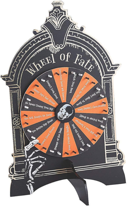 Fun Express Halloween Fortune Wheel of Fate Game (Wood) Halloween Party Decor