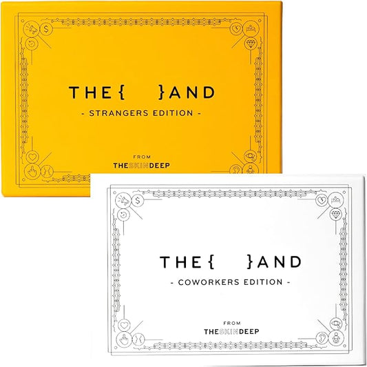 {THE AND} Coworkers and Strangers Editions Bundle - 398 Questions to Get to Know Someone - Coworker and Stranger Card Game - Ice Breaker and Team Building by The Skin Deep