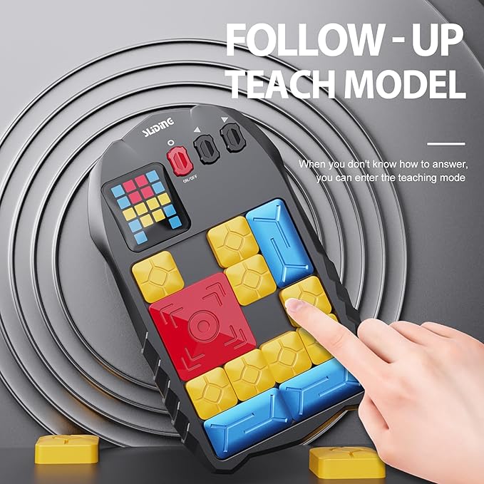 Super Slide Puzzle Game,Puzzle Games - with 500+ Levels,Unblock Super Slide Electronic Sliding Puzzle Brain Game Toy,Brain Teaser Puzzle Fun for All Ages