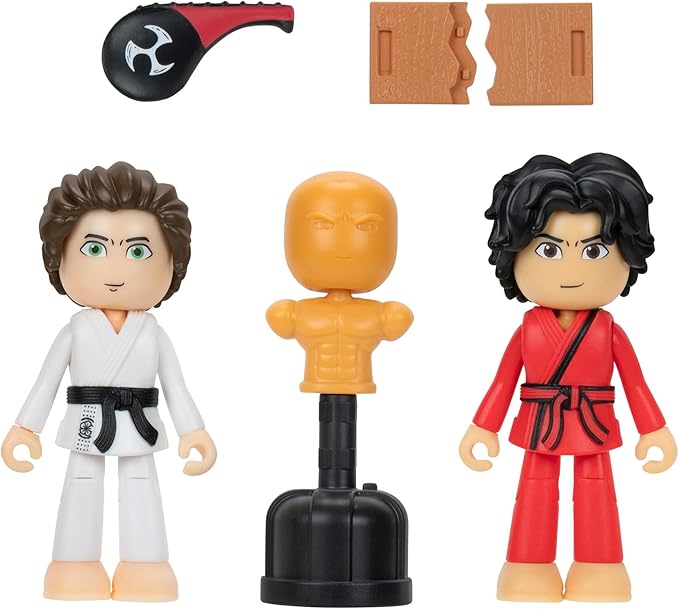 DevSeries Cobra Kai: Diaz vs Keene Game Pack Two 2.75-Inch Action Figures with Three Accessories and Exclusive Virtual Item Code