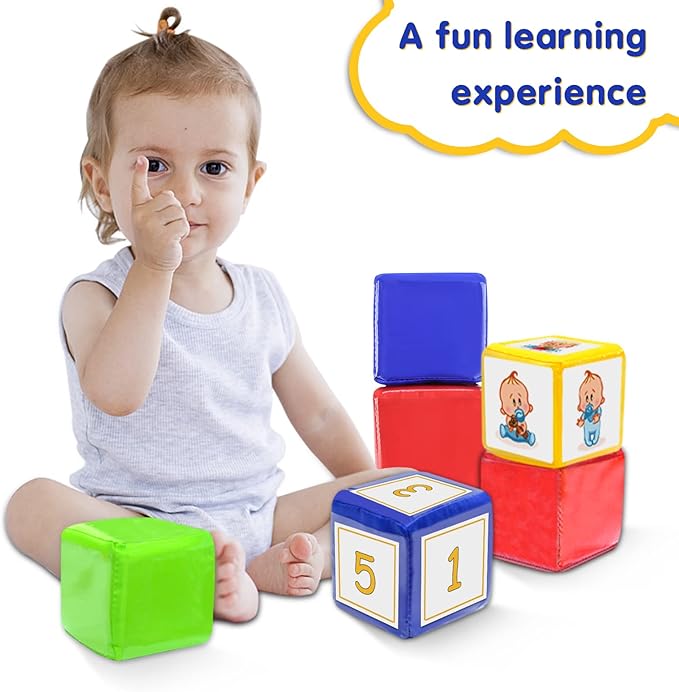 Godery DIY Education Playing Game Dice, Pocket Cubes for Teaching (Set of 4)