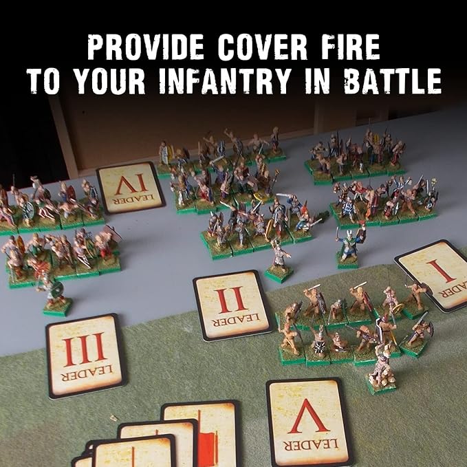 Wargames Delivered SPQR - Gaul - Tribesmen Slingers. 28mm Miniatures Base, Roman and Greek Military Legion Miniatures for Wargames, and Roman War Games by Warlord Games