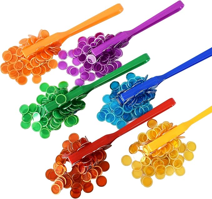 Yuanhe Magnetic Bingo Chips Set- Magnetic Wands with Metal Chips for Counting and Sorting, Educational Activities