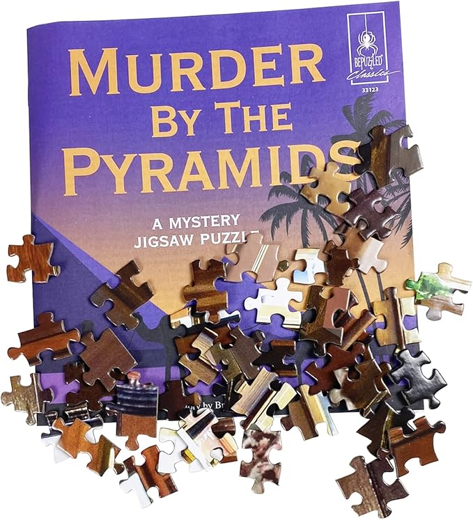 Murder Mystery Party, Classic Mystery Jigsaw Puzzle, Murder by The Pyramids, 1,000 Piece Jigsaw Puzzle