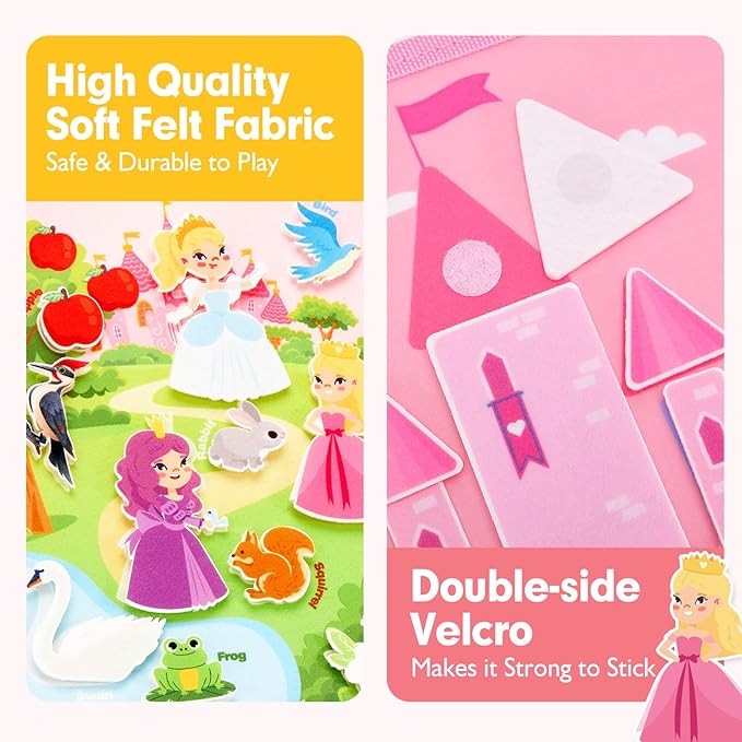 hahaland Montessori Toys for Ages 2-4, Busy Board 1-4 Year Old Girl Birthday Gift 17 in 1 Preschool Learning Activities with 12 Life Skill, Number,Shape,Dressup,Animal,Figures,Baby Girl Easter Gifts