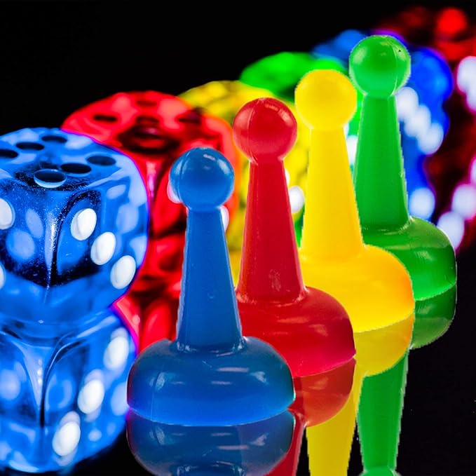Super Z Outlet Assorted 1" Inch Multi-Color Pawns Pieces for Board Games, Component, Tabletop Markers, Arts & Crafts - Pack of 24