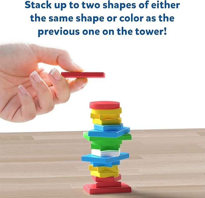 Skillmatics Board Game - to The Top, Matching & Balancing Game with a Twist, Match Colors & Shapes, Gifts & Fun Family Friendly Game