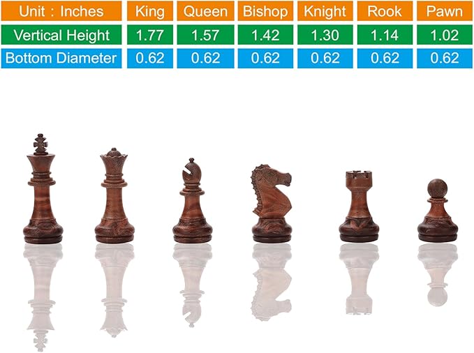 Magnetic Travel Chess Set, Portable Mini Chess Board Game for Adults and Kids (Classic Edition)