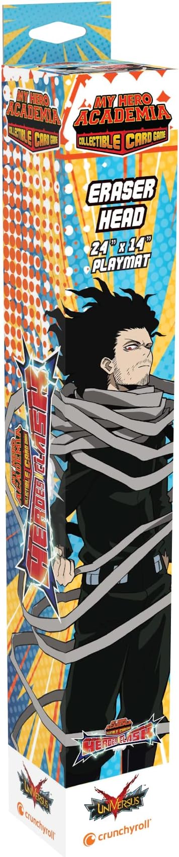 Asmodee Jasco My Hero Academia Collectible Card Game Series 3 Eraser Head PLAYMAT | 18" by 24" Rubber Game Mat | Ages 14+ | 20-30 Minutes | Made by Jasco Games