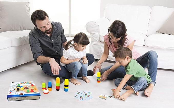 Quick Cups Games for Kids,Speed Cup Game Set for Family,54 Cards,24 Cups,24 Stickers,1 Bells,Classi Stacks Cups Set for Kid & Adults