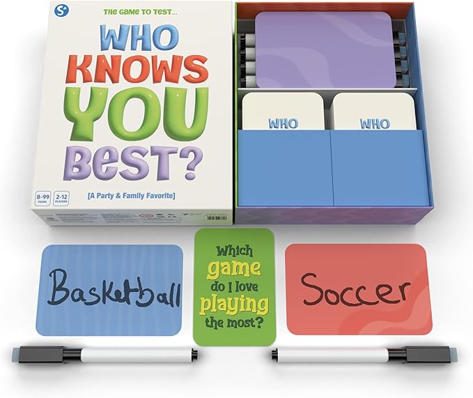 Skillmatics Card Game - Who Knows You Best? Family Party Game for Boys, Girls, Teens, Adults, Fun for Game Nights, Gifts for Ages 8, 9, 10 and Up