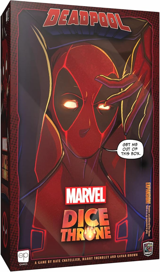 Marvel Dice Throne: Deadpool Deluxe Edition - Rolling Battle Game, Play as Deadpool With Unique Abilities, Stand-Alone Expansion & Compatible With All Heroes, Officially Licensed