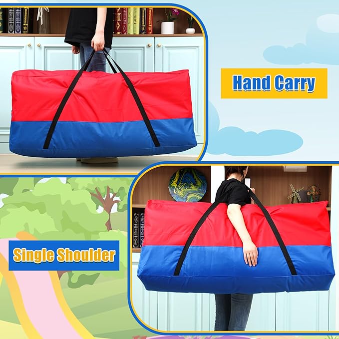 Sadnyy Giant 4 in a Row Game Carry and Storage Bag with Handle and Durable Zipper 47x12x20 Inch Large Carrying Bag for Jumbo 4 in a Row for Kids Outdoor Party Yard Lawn Games, Game Set Not Included