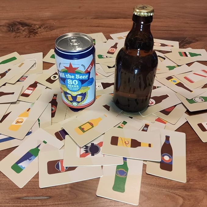 Bubblegum Stuff All The Beer, No Idea Game - Guess The Beers Fun Flash Card Game - Multiple Gameplay Trivia Game - Suitable for Adults and Teenagers