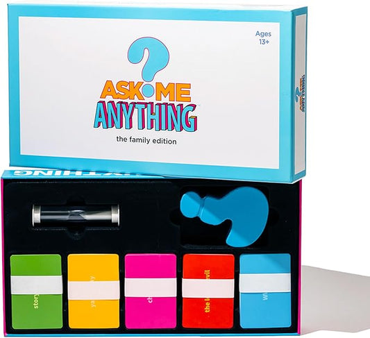 ASKMEANYTHING Ask Me Anything Family Edition - Fun Family Bonding Card Game