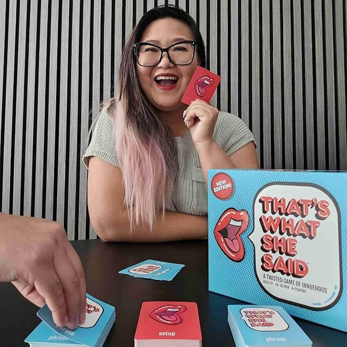 That's What She Said - Second Edition Match All New Wacky Setup Cards with New Funny Phrase Cards to See Who Has The Dirtiest Sense of Humor, Ages 17+, 4+ Players