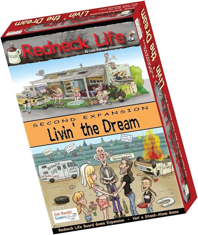 Gut Bustin' Games Livin' The Dream!: Redneck Life Board Game Expansion #2 Board Games