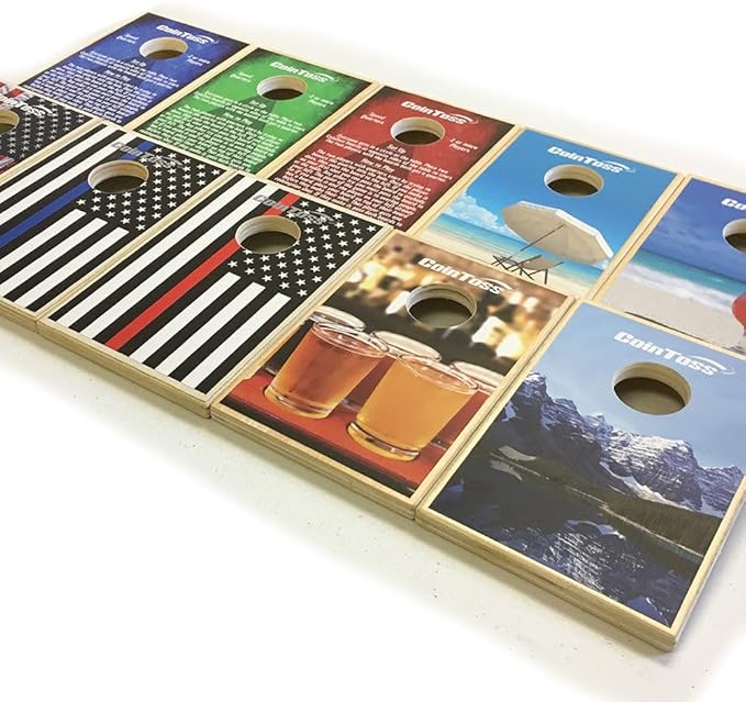 CoinToss Boards - Speed Quarters - Dark Red - The Game Where Quarters Meets Cornhole