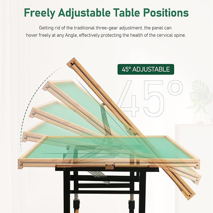 ALL4JIG 1500 Piece Adjustable Jigsaw Puzzle board for Adults, 35.4"x26.4" Multi-Functional Puzzle Board with 4+2 Drawers & Protective Cover, 45-Degree Any-Angle Tilt for Work, Exercise & Leisure