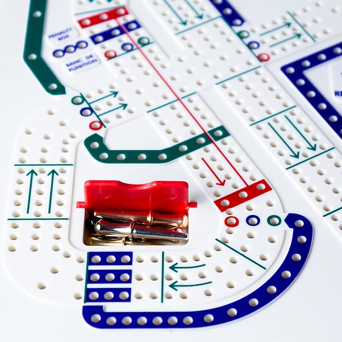 Metal Cribbage Pegs LitoMagic for Cribbage Board Game. Work with Regular Peg Board 1/8 Hole Size Like Bicycle Board Games. Pack of 16 Crib pegs.