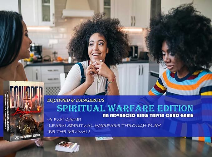 Spiritual Warfare Bible Trivia Game | Fun & Faith-Building Game for Family, Youth Groups & Bible Study | Master Scripture, Deepen Understanding, and Equip Yourself with Biblical Knowledge
