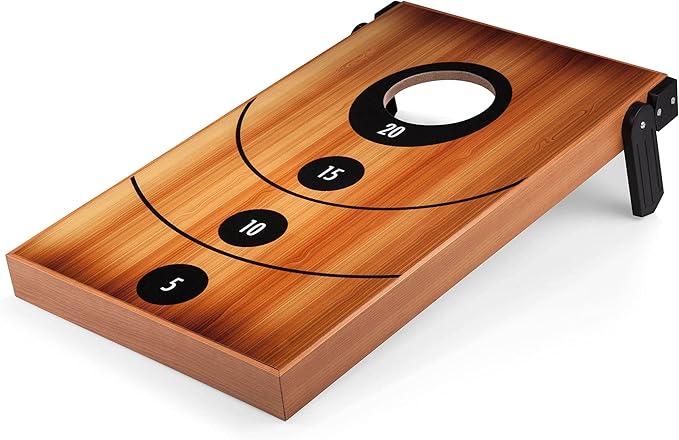 ONIVA - a Picnic Time Brand Mini Bean Bag Throw Game, Cornhole Outdoor Game, Cornhole Set, (Wood Grain)