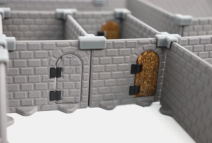 HQ Set - Board Game Supplement - Mini Dungeon Castle Cavern DND Terrain for Tabletop RPGs, Dungeons & Dragons, Pathfinder, Hero Quest and More! - by DCD (193+Pieces, 2.8sqft Full Game Board)