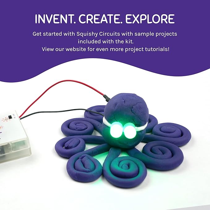 Deluxe Kit - Explore Electrical Circuits with Play Dough - STEM Science Kits for Kids Age 8-12 - Fun and Educational at Home, Classroom, Camp, and More!
