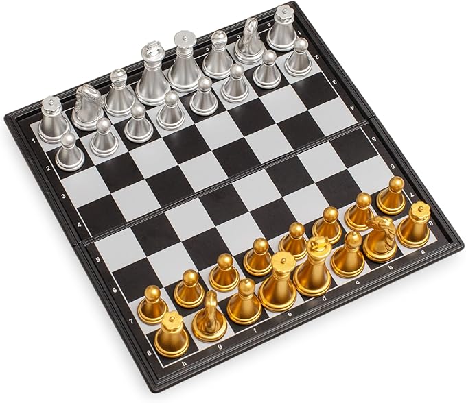 Travel Magnetic Chess mini Set (5 inches)-Compact, Foldable, Educational Board Game