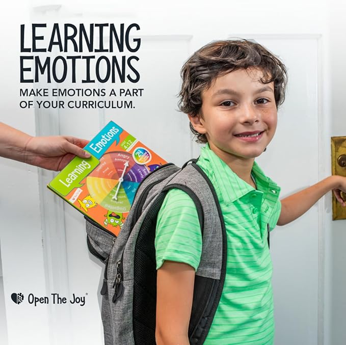 Open The Joy's Learning Emotions Toolkit: Explore Emotions with a Unique and Engaging Sticker Game for Children - Ages 5 Years & up