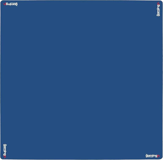 The Gaming Mat Company Poker, Dominoes, Bridge & Mahjong Table Mat. Blue 33” x 33” Premium Cards Playmat & Card Gaming Mat Table Top Cover Topper Square Mahjong Table