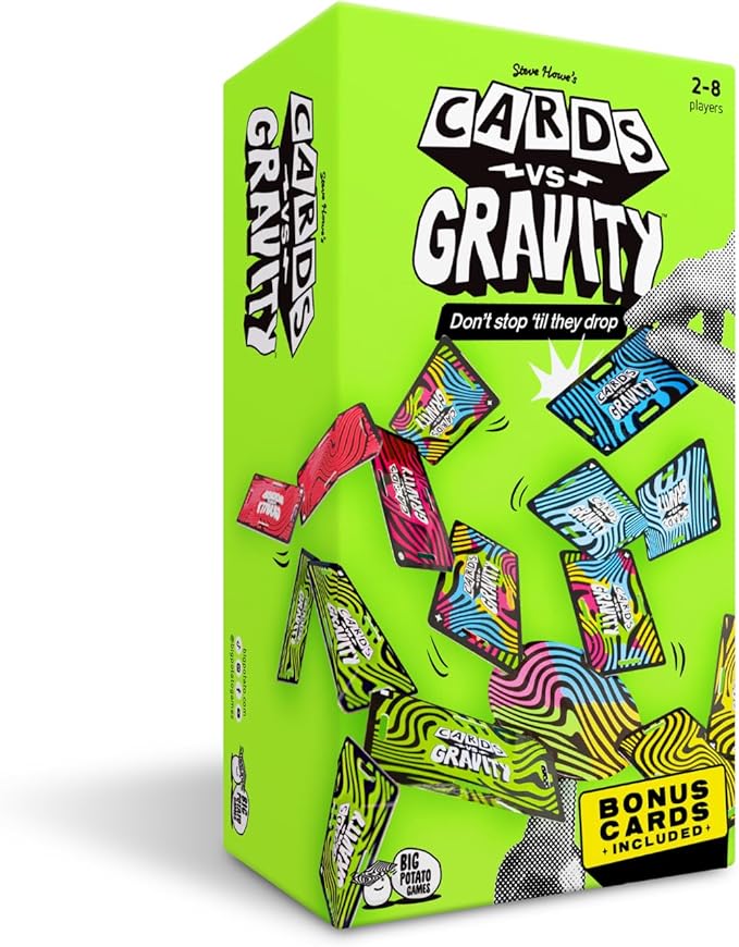 Big Potato Cards vs Gravity Pro: The Gravity-Defying Card Game | Hilarious Balancing Challenge for 2-4 Players. Perfect for Bars, Parties and Family Gatherings